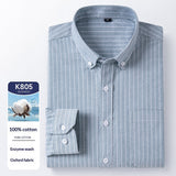 Men's Cotton Long Sleeve Oxford Woven Shirts