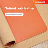 Cork Leather Table Mat Material Thickened PVC Mouse Mat