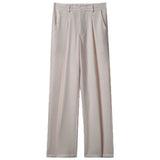 Men's Casual Draped Straight Suit Pants