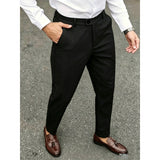 Summer Thin New Mens Solid-color Slim-fit European And American Casual Pants