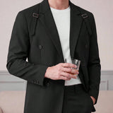 Mens Light-business Single-breasted Suit Jacket