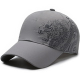 Men's And Women's Matching Mesh Dragon Pattern Printed Quick-Dry Breathable Fashion Trend Baseball Cap For Summer Outings, Parties, Outdoor Activities