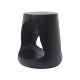 MGO Hollow Side Table with Wood-like Texture