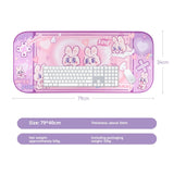 Original Fluffy Rabbit Oversized Mouse Pad Special-shaped Large Table Mat