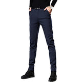 High-end Wrinkle-free Dress Pants Mens Business Slim-fit Tapered-leg Style