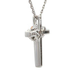 .11ct Cross Religious Pendant Sterling Silver 10KT Gold