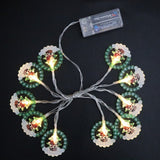 New LED Lighting Chain Christmas Tree Snowman Old Man Halloween Day Atmosphere Decoration