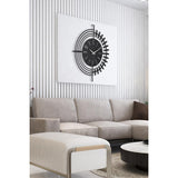 Muyika 41x41cm Metal Modern Wall Clock - Silent Sweep Mechanism, Modern Home Decor