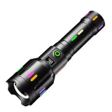 White Laser Colorful LED Power Torch