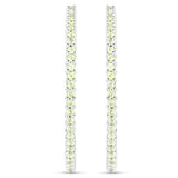 3.50 Carat Genuine Peridot .925 Sterling Silver Earrings