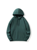 Dark Green Hooded Sweater For Men And Women