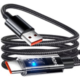 240W Fast-charging Data Cable For Smartphones And Car Use