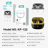 KP-122 Best-selling Wireless Bluetooth Earbuds In-ear Design Long Battery Life Comfortable Fit Factory Stock Available