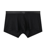 Mens Ice-silk Boxer Briefs Breathable And Cool-feel For Sports