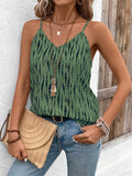 Stylish And Elegant Sleeveless Camisole With A Printed Design