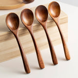 Handcrafted Wooden Spoons Set – Geometric Pattern Eco-Friendly Utensils