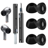 Foam Ear Tips for Samsung Galaxy Buds3 Pro - Ultimate Comfort and Unshakeable Fit with Memory Foam Earbud Tips Earbud Replacement Tips with Cleaning Pen - M