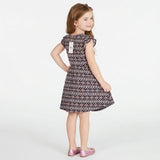 Epic Threads Super Soft Little Girls Geo-Print Fit and Flare Dress, Size 5