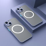 Magnetic Wireless Full-body Matte Protective Case For Phones