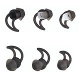 CYADCI Earbud Tips Soft and Comfortable Silicone Earbud Tips 3 Pairs Noise Isolation Tips SML Black Earbud Replacement Tips Compatible with Bose Qc20 Qc30 IE2 SoundSport IE3 SIE2i Earphones