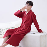 Long-sleeve Mens Home Wear Long And Thin Nightgown