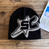 Knitted Hats Hip-hop Style Letter Caps Warm Outdoor Wear