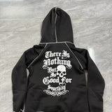 Cardigan Leopard-print Cross-skeleton Hooded Sweatshirt