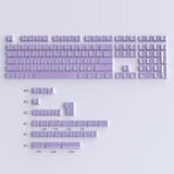 Crystal Jelly Side-engraved Keycaps For A 136-key Compact Full-size Keyboard