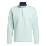 adidas Mens DWR Quarter Zip Pullover Semi Flash Aqua Small
