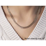 5.7mm 14k Two Tone Gold Pave Curb Chain