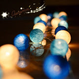 LED Cotton Ball Christmas Holiday Layout Outdoor Camping Lights