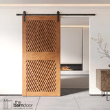 Diamond Pattern Pine Wood DIY Barn Door