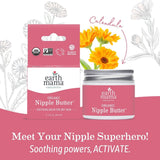 Earth Mama Organic Nipple Butter™ | Nipple Cream Safe for Breastfeeding | Postpartum Essentials for Nursing | Non Lanolin Nipple Cream, 2-Fluid Ounce