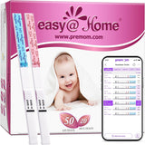 Easy@Home 50 Ovulation Test Strips and 20 Pregnancy Test Strips Combo Kit, (50 LH + 20 HCG)-Package May Vary