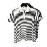 Loose Harajuku Style Hong Kong Style Half Sleeve Top