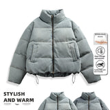 Mens Loose-Fit Padded Down Jacket Outerwear