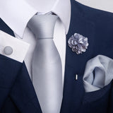 Men's Tie Suit Pocket Square Combo 8