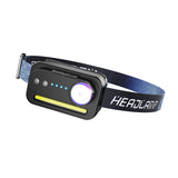 Camera Strong Light Sensor Headlight LED Rechargeable