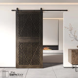 Diamond Pattern Pine Wood DIY Barn Door