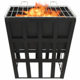 EBTOOLS 2-in-1 Steel Fire Pit and BBQ
