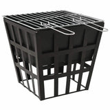EBTOOLS 2-in-1 Steel Fire Pit and BBQ