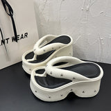 Fashionable Thick-soled Flip-flops For Women Suitable For Outdoor Wear