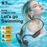 Long-Lasting Bone-Conduction Bluetooth Sports Headphones