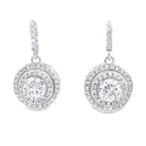 Cubic Zirconia Earrings Sterling Silver