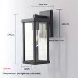 American Simple Outdoor Waterproof Wall Lamp