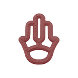 OiOi Baby Silicone Teether - Safe & Durable Teething Relief for Infants, 3 Months+, Velvet Rose