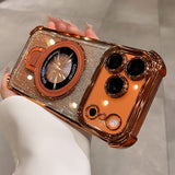 Four Corner Airbag Drop Proof Phone Case With Glitter Powder Protective Cover