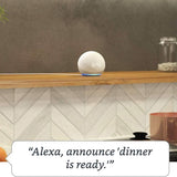 Echo Dot (4th Gen) | Smart Speaker With Clock and Alexa  (Refurbished)