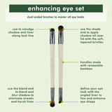 EcoTools Eye Enhancing Duo Set Dual-Ended Brushes 2-Piece