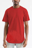 Extended Scallop Round Neck Tshirt